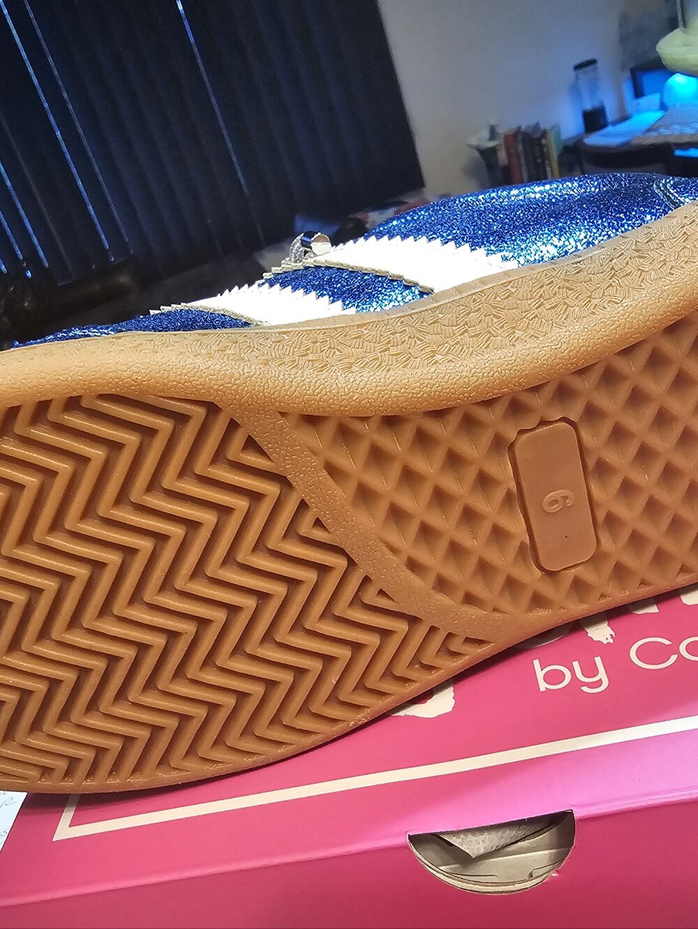 Women's Corky's Metallic Blue Sneakers - Picture 7 of 7